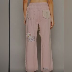 Pink PoL  Pants with Mesh Pocket Detail